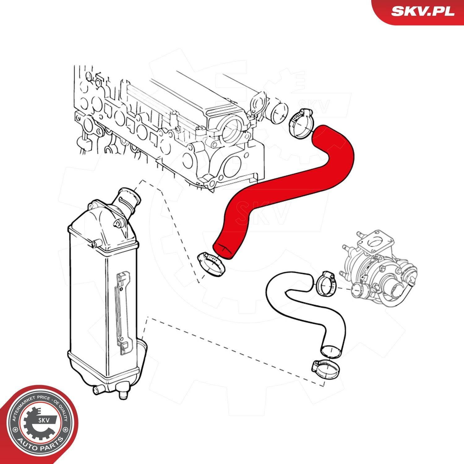 Шланг/патрубок интеркуллера 60618108 Fiat/Alfa/Lancia