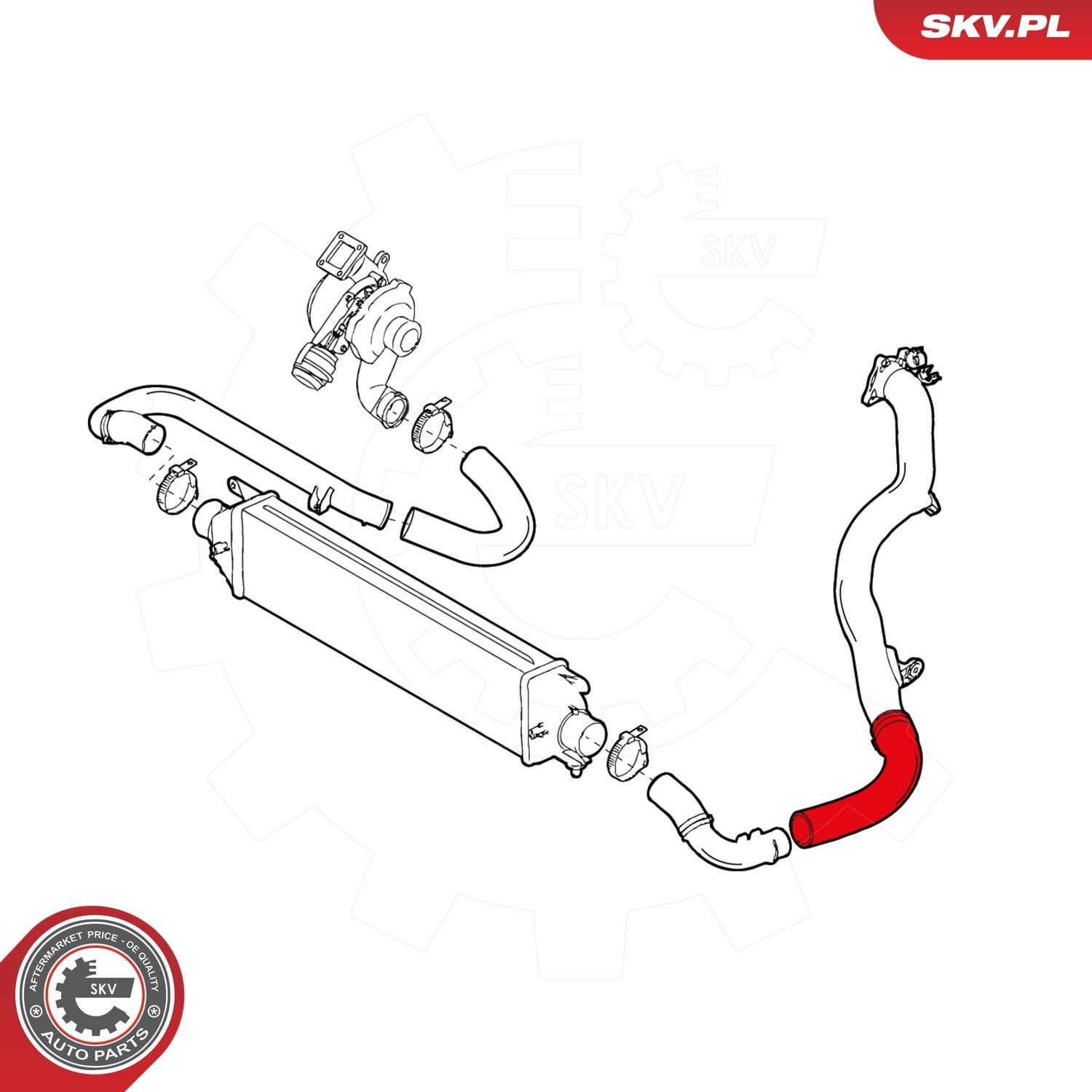 Купити 51821514 Fiat/Alfa/Lancia Шланг/патрубок интеркуллера