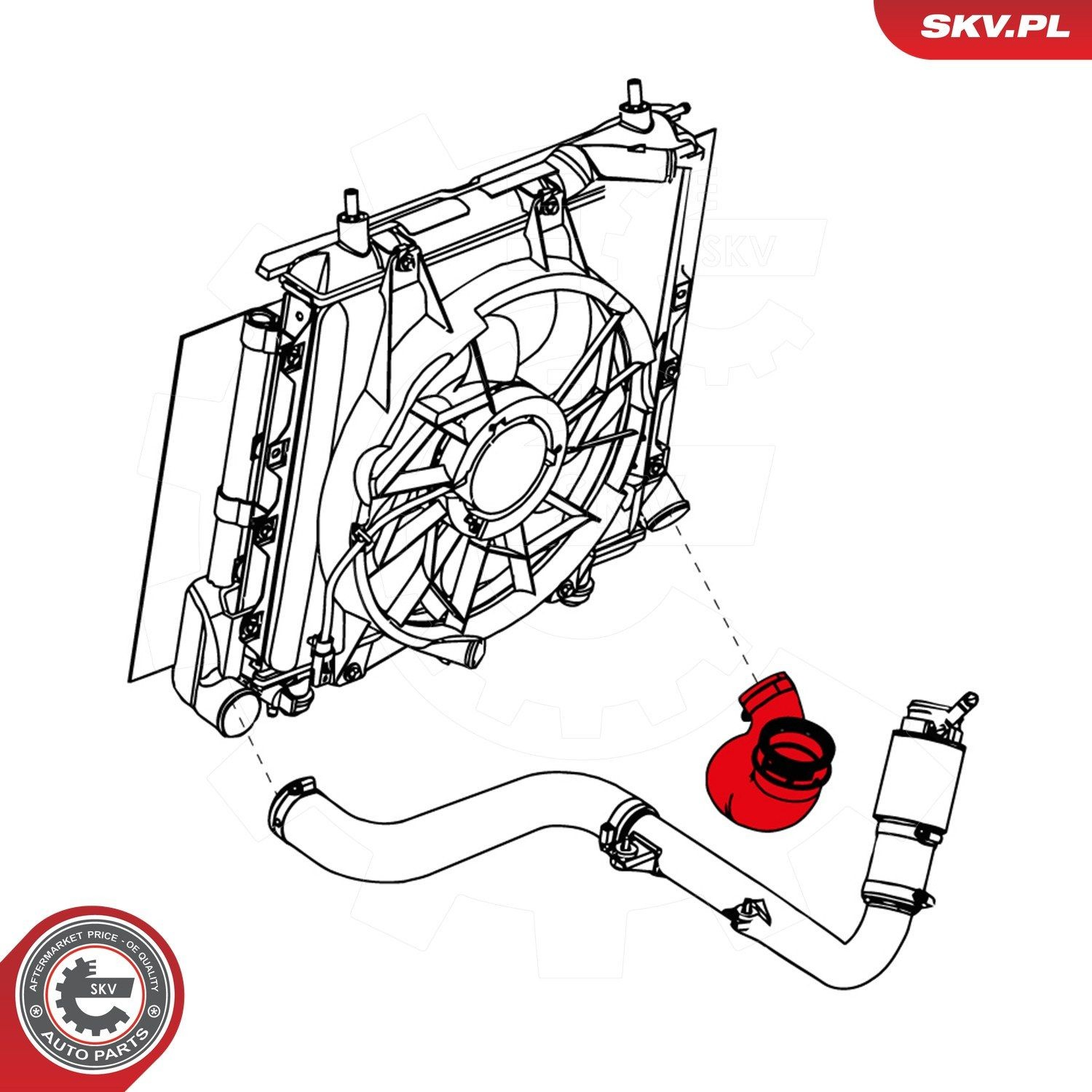 Шланг/патрубок интеркуллера SKV 24SKV939 ціна, від 23.72 USD