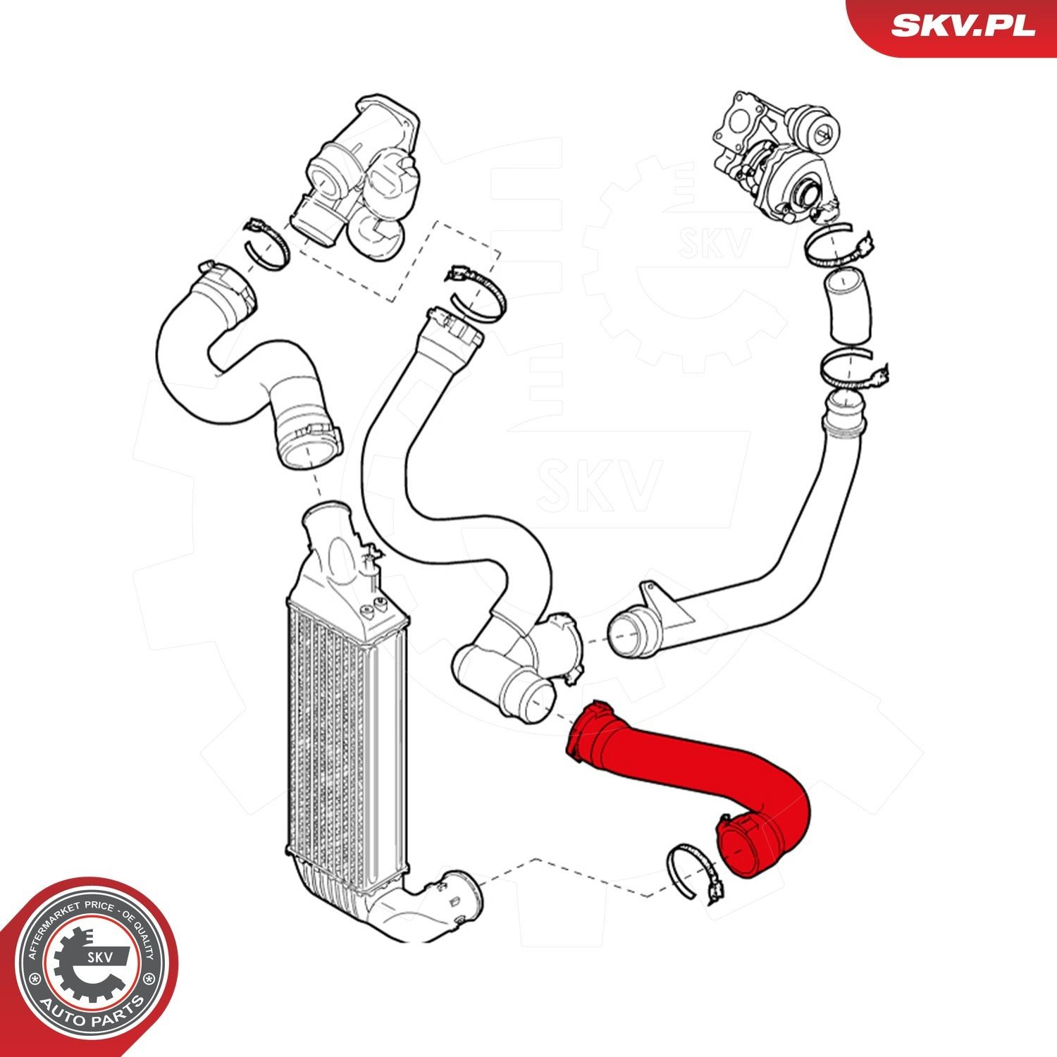 Шланг/патрубок интеркуллера 24SKV945 SKV