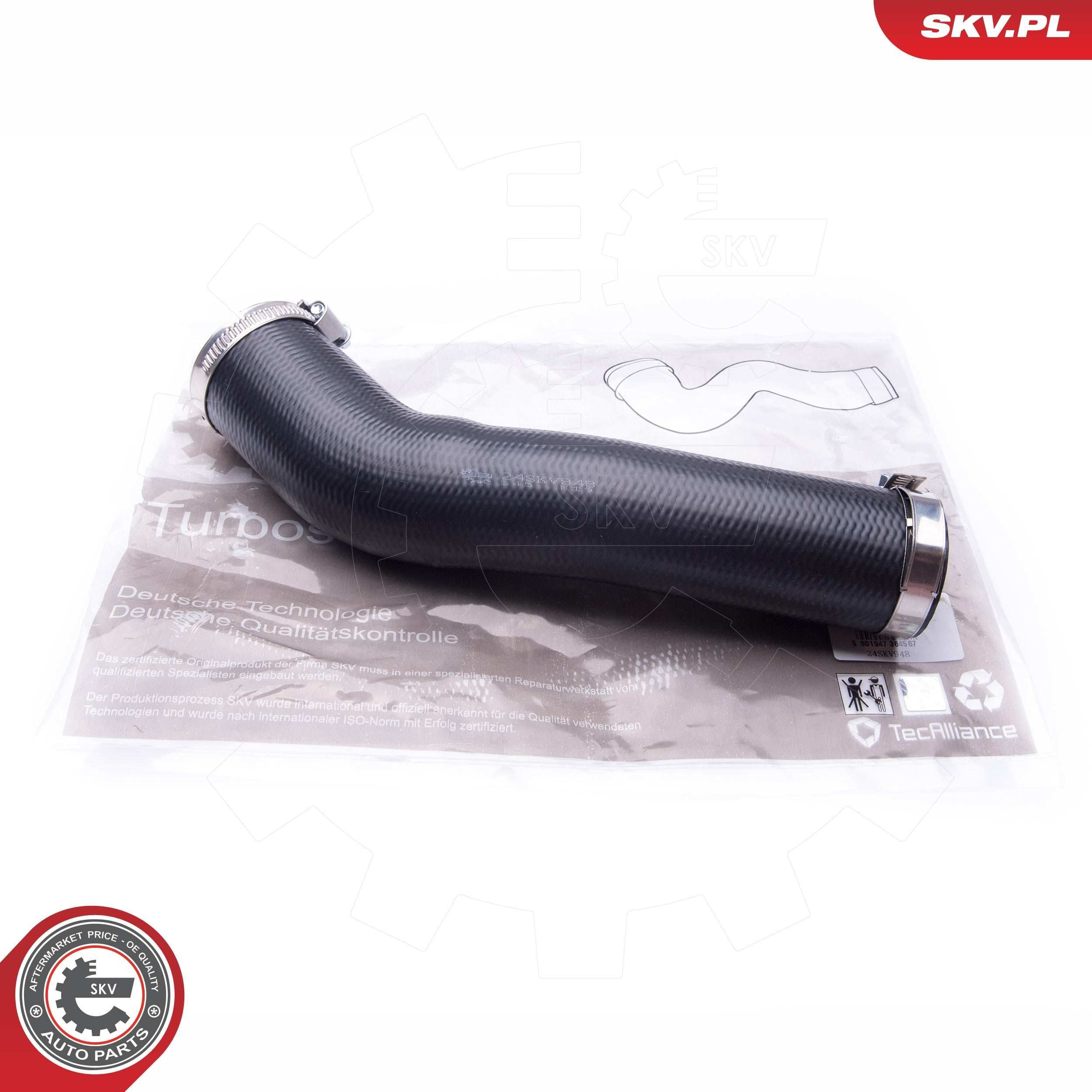 Купити 24SKV948 SKV Шланг/патрубок интеркуллера