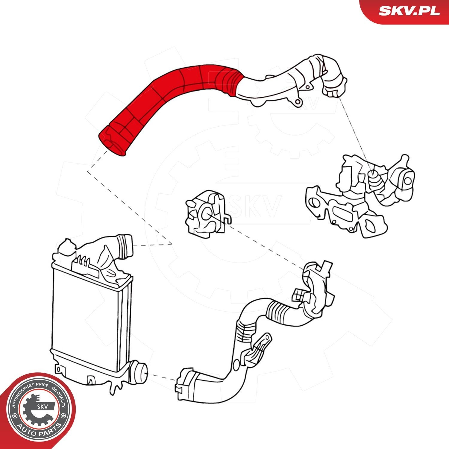Шланг/патрубок интеркуллера 24SKV959 SKV