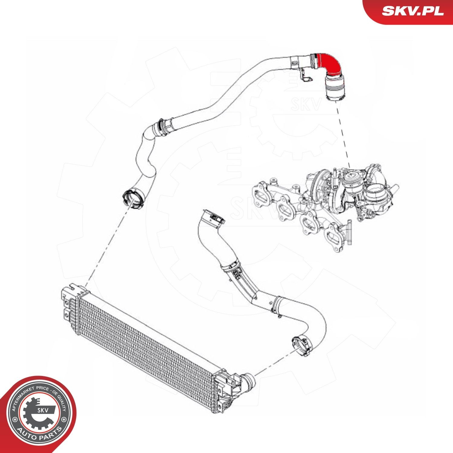 Шланг/патрубок інтеркуллера SKV 24SKV965