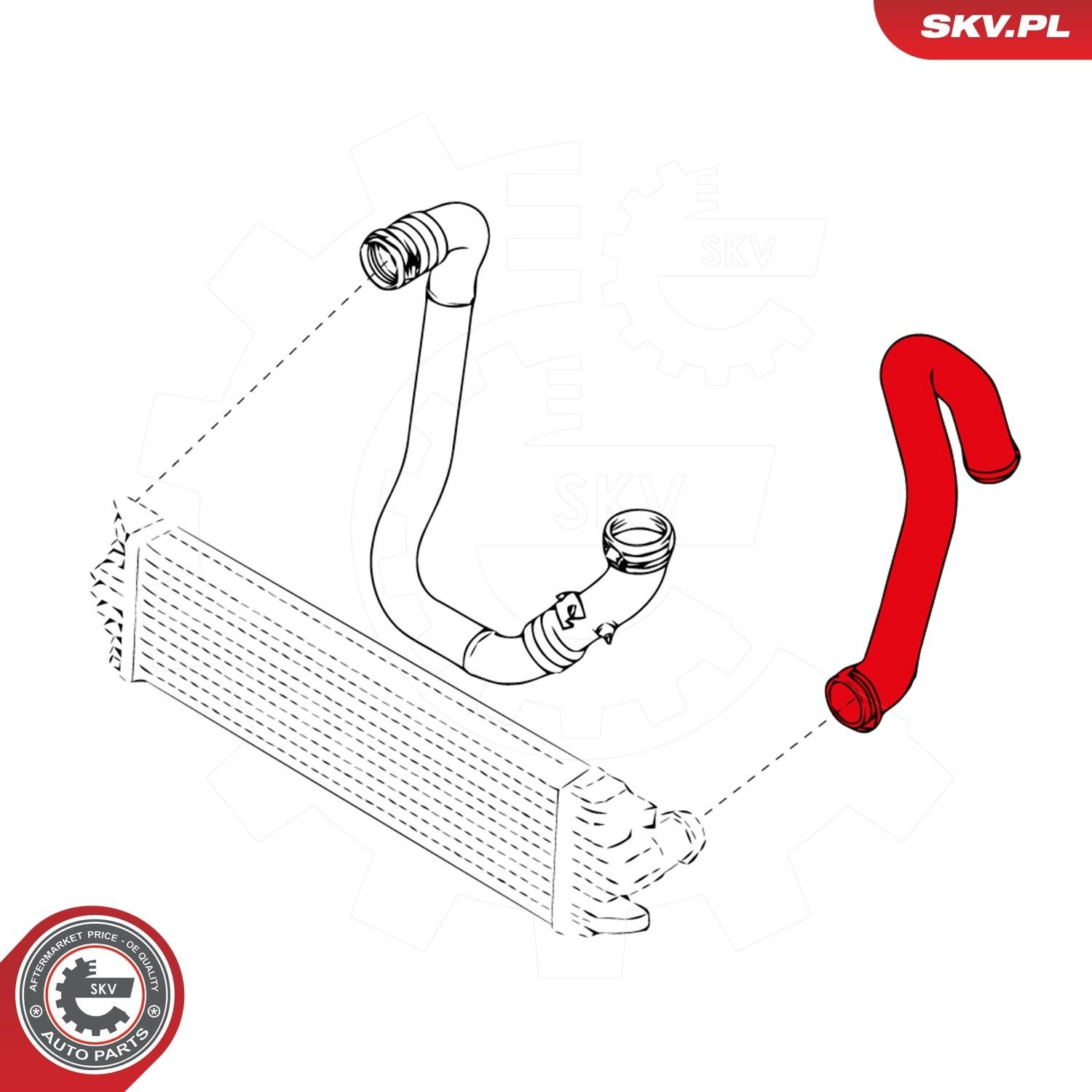 Купити 24SKV987 SKV Шланг/патрубок интеркуллера
