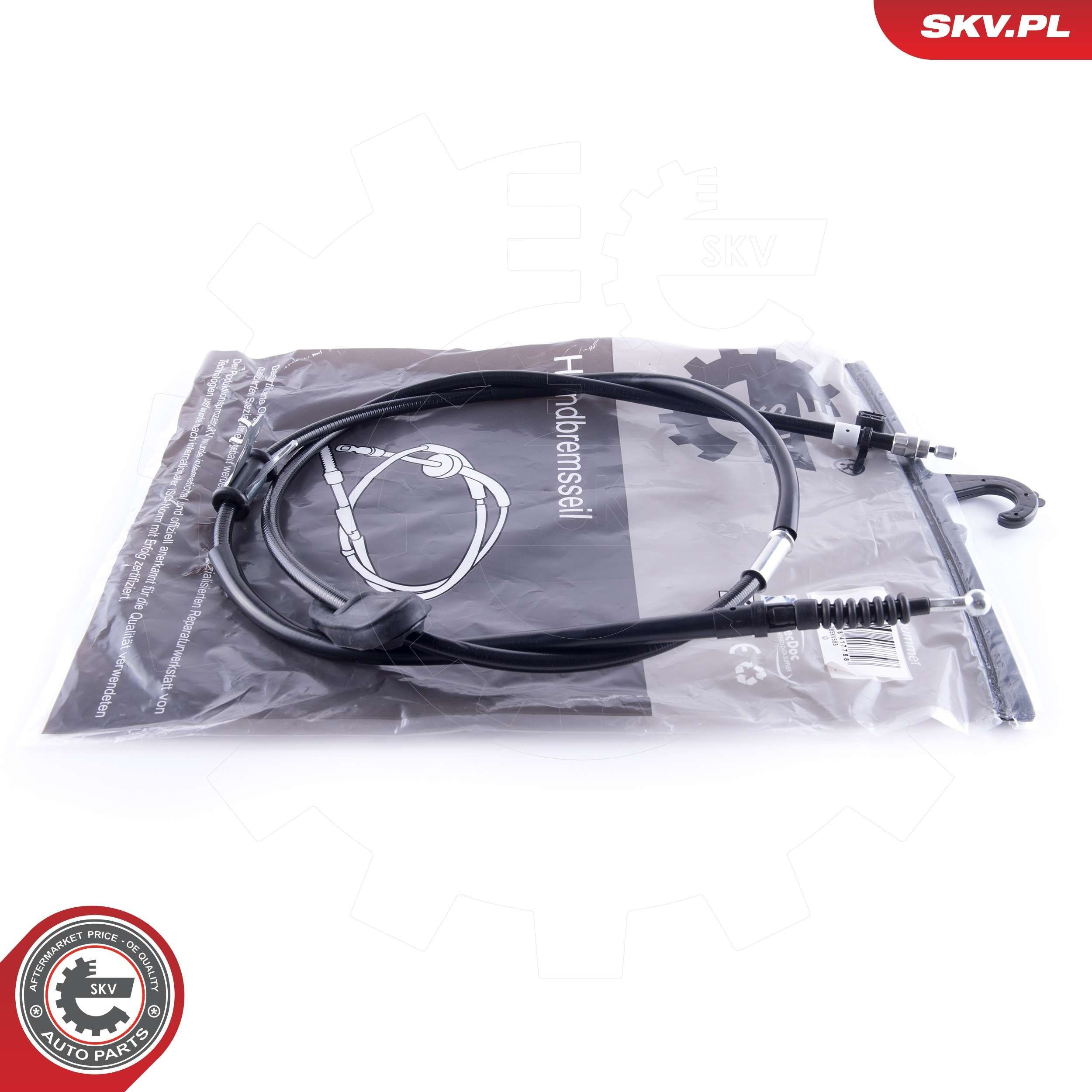 Трос стоянкового гальма задній лівий SKV 26SKV583 ціна, від 17.78 USD