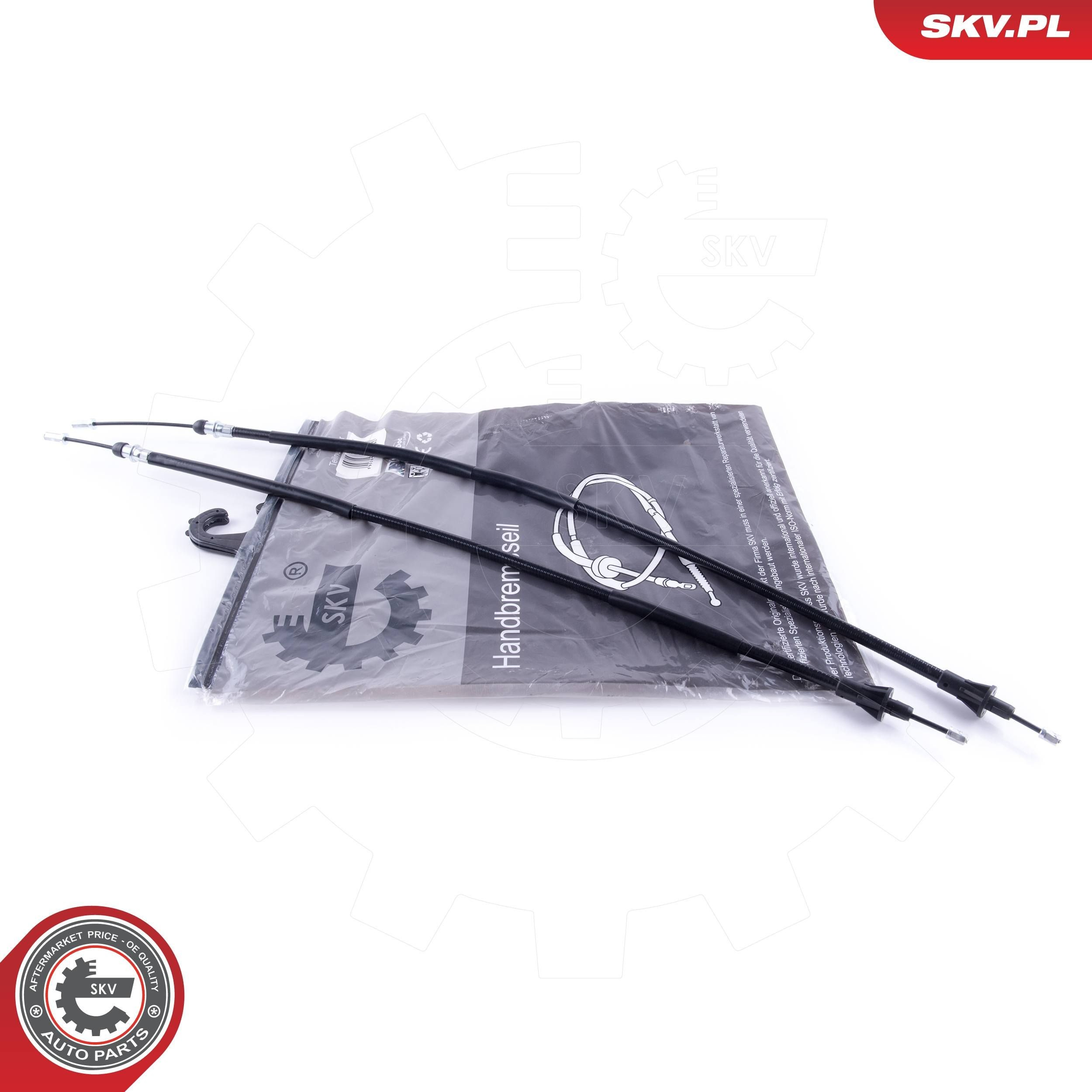 Трос ручного гальма задній, правий/лівий SKV 26SKV666 ціна, від 16.65 USD