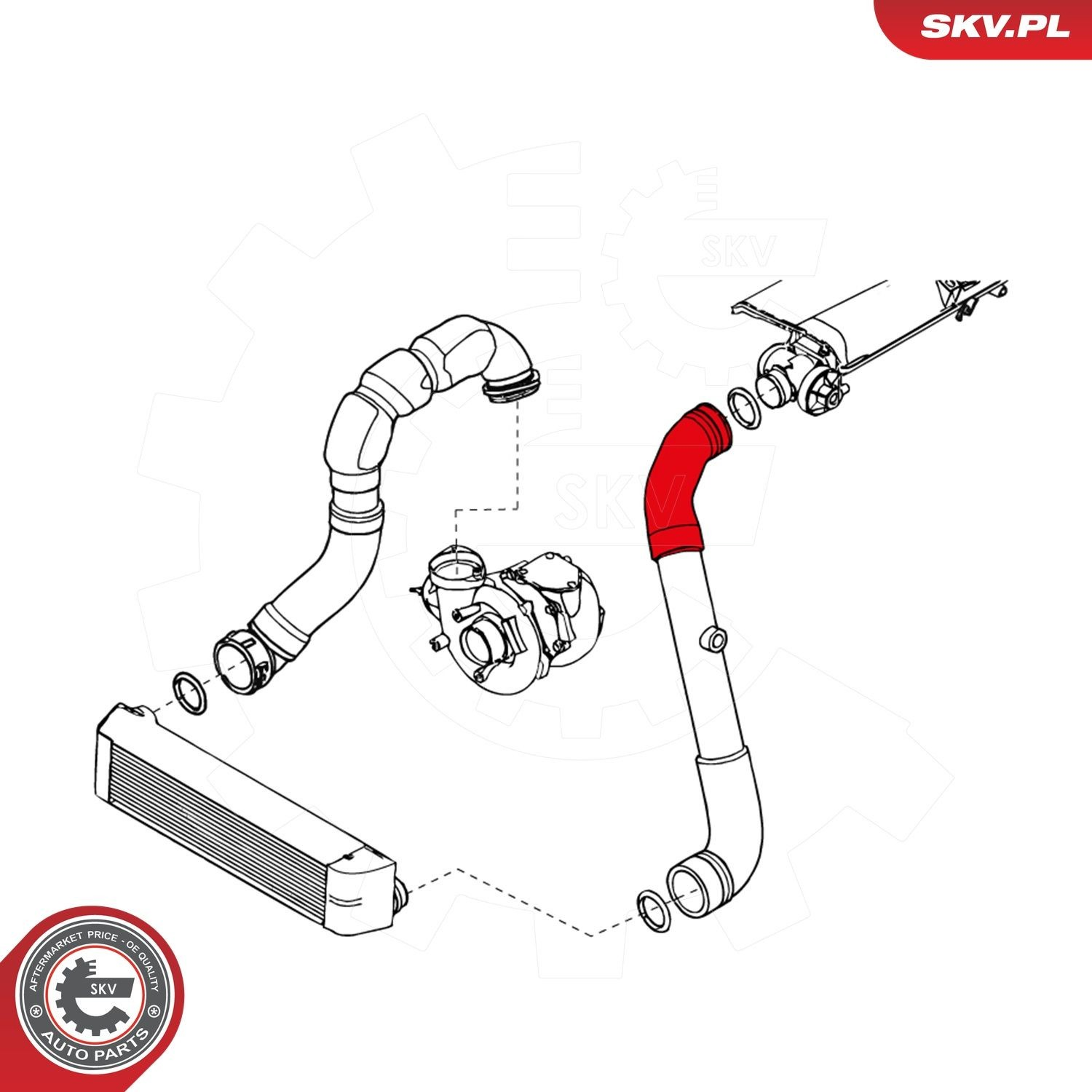 Шланг/патрубок интеркуллера 43SKV057 SKV