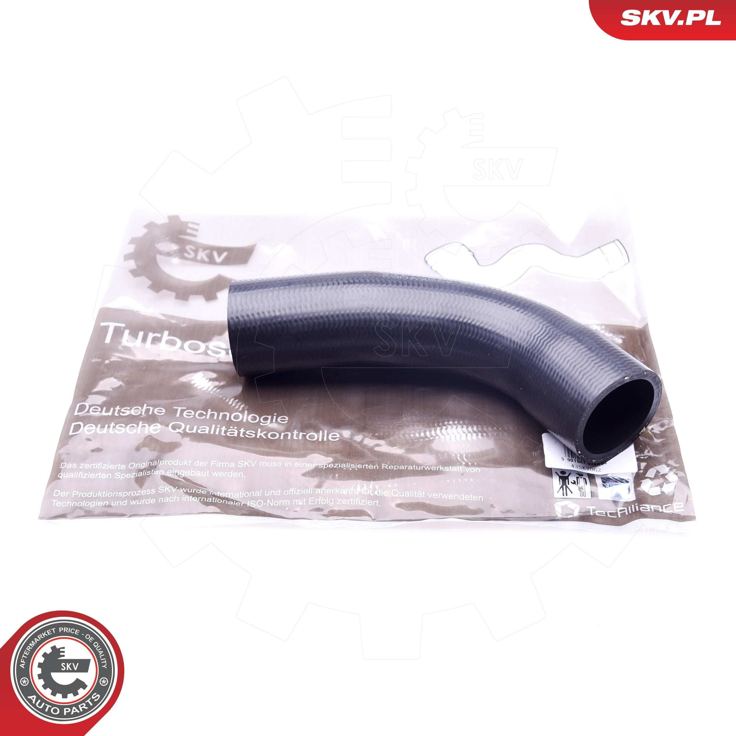 Шланг/патрубок интеркуллера SKV 43SKV062 ціна, від 13.62 USD