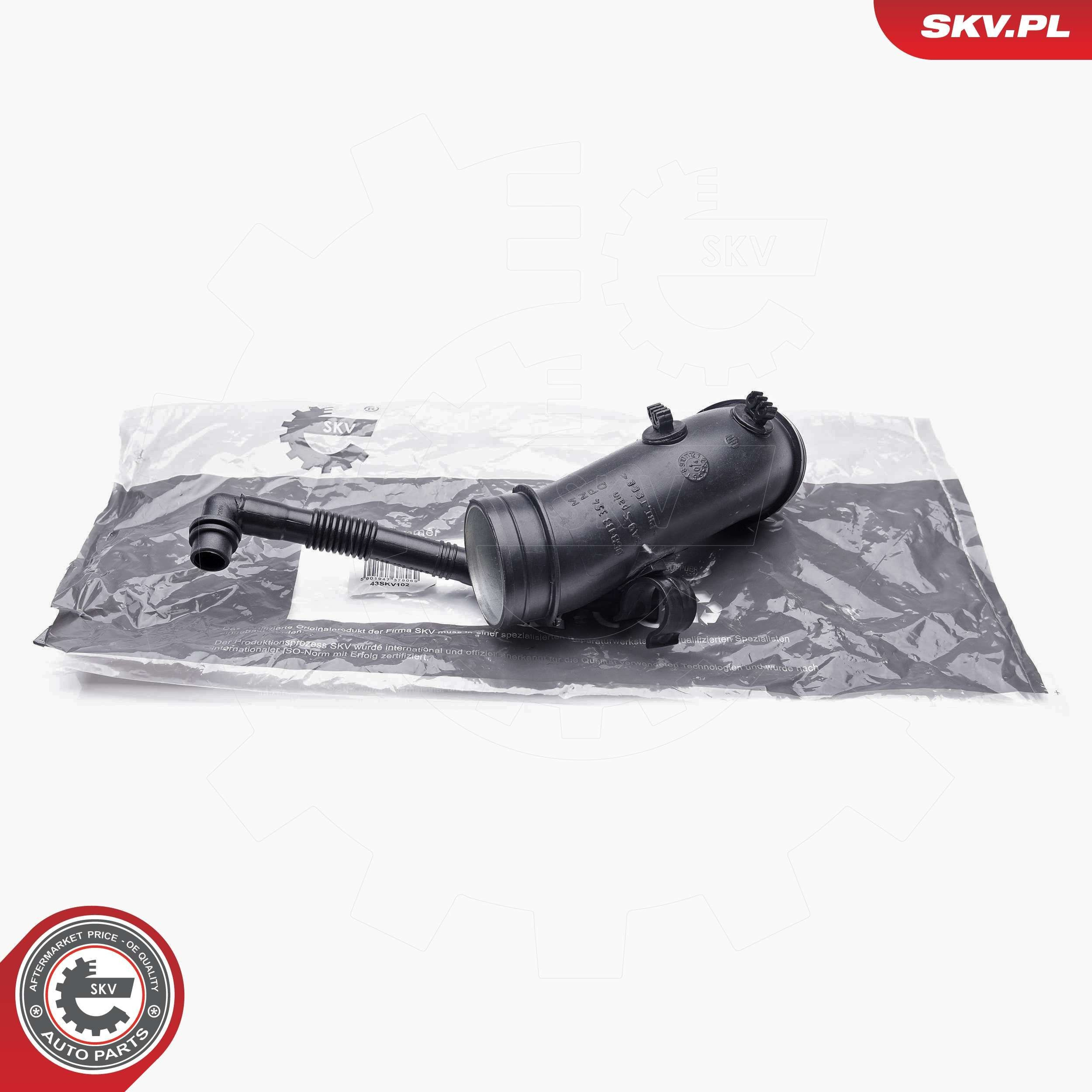 Патрубок повітряний, дросельної заслінки SKV 43SKV102 ціна, від 29.44 USD