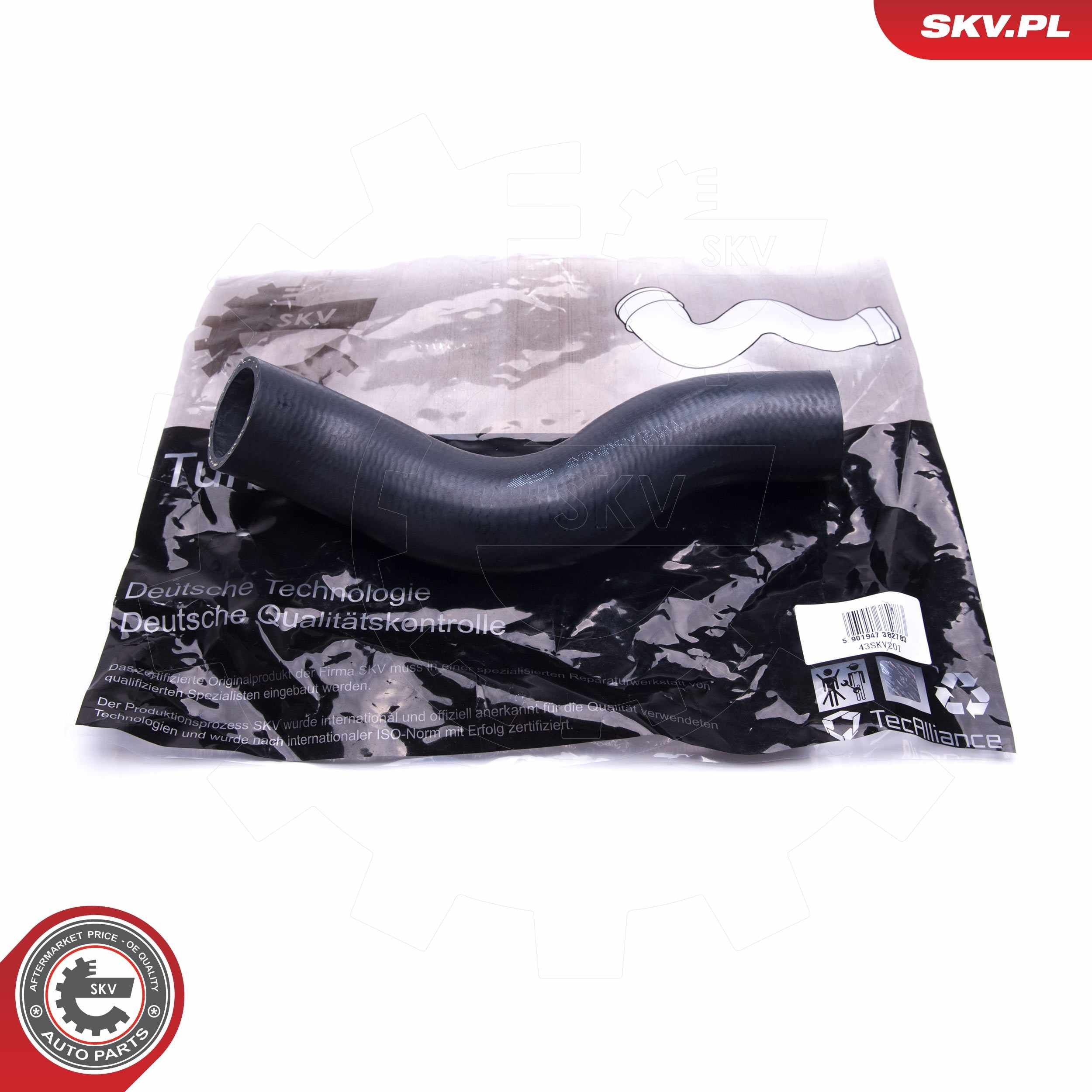 Шланг/патрубок интеркуллера SKV 43SKV201 ціна, від 15.80 USD