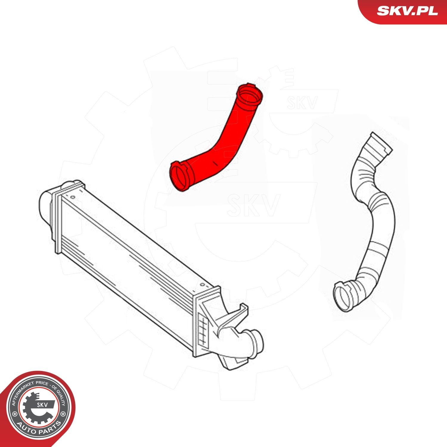 Шланг/патрубок интеркуллера 43SKV233 SKV