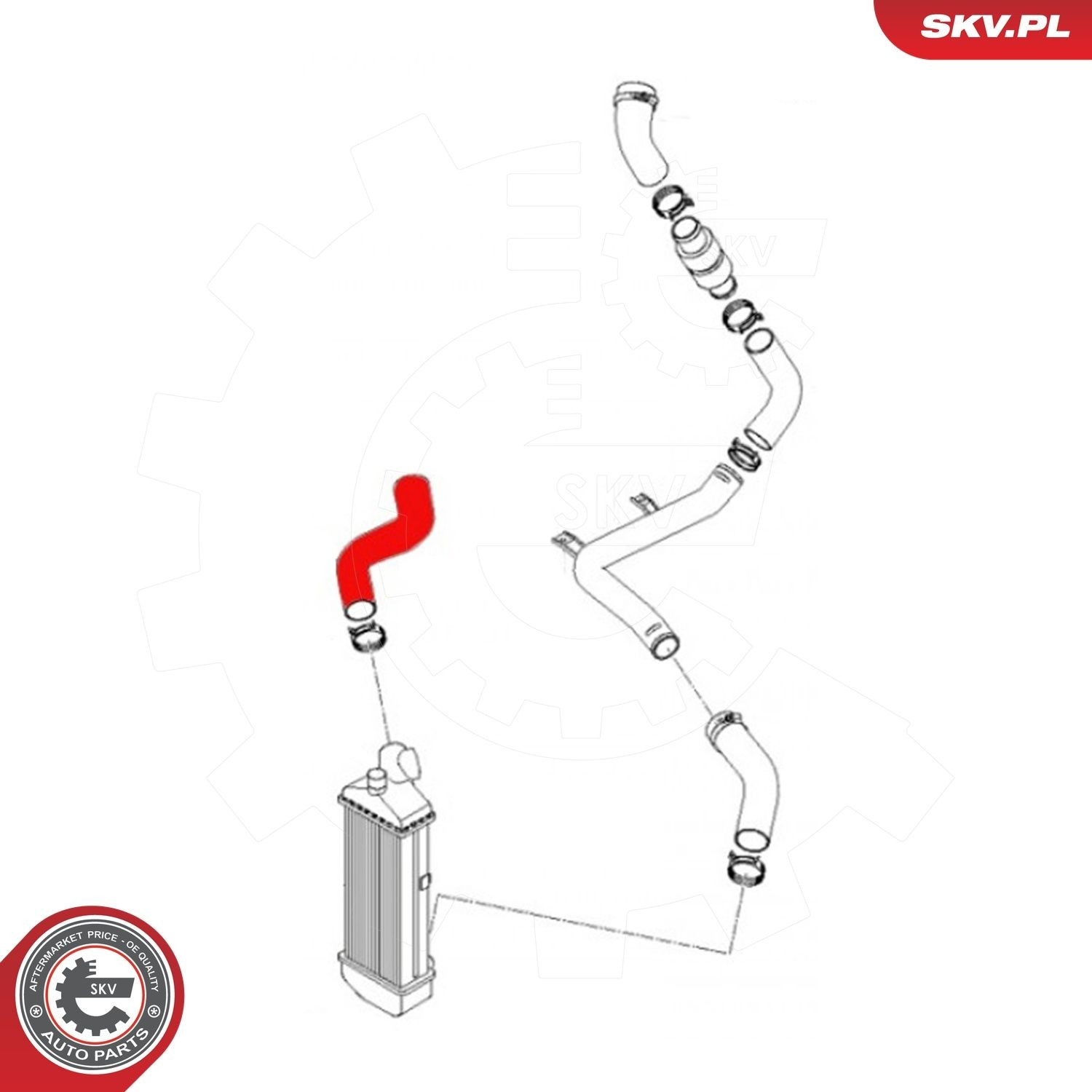 Шланг/патрубок интеркуллера 43SKV244 SKV