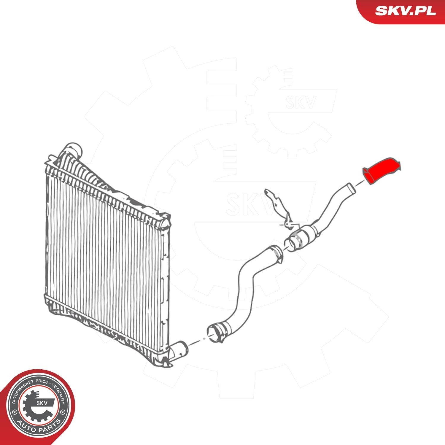 Шланг/патрубок интеркуллера 43SKV292 SKV