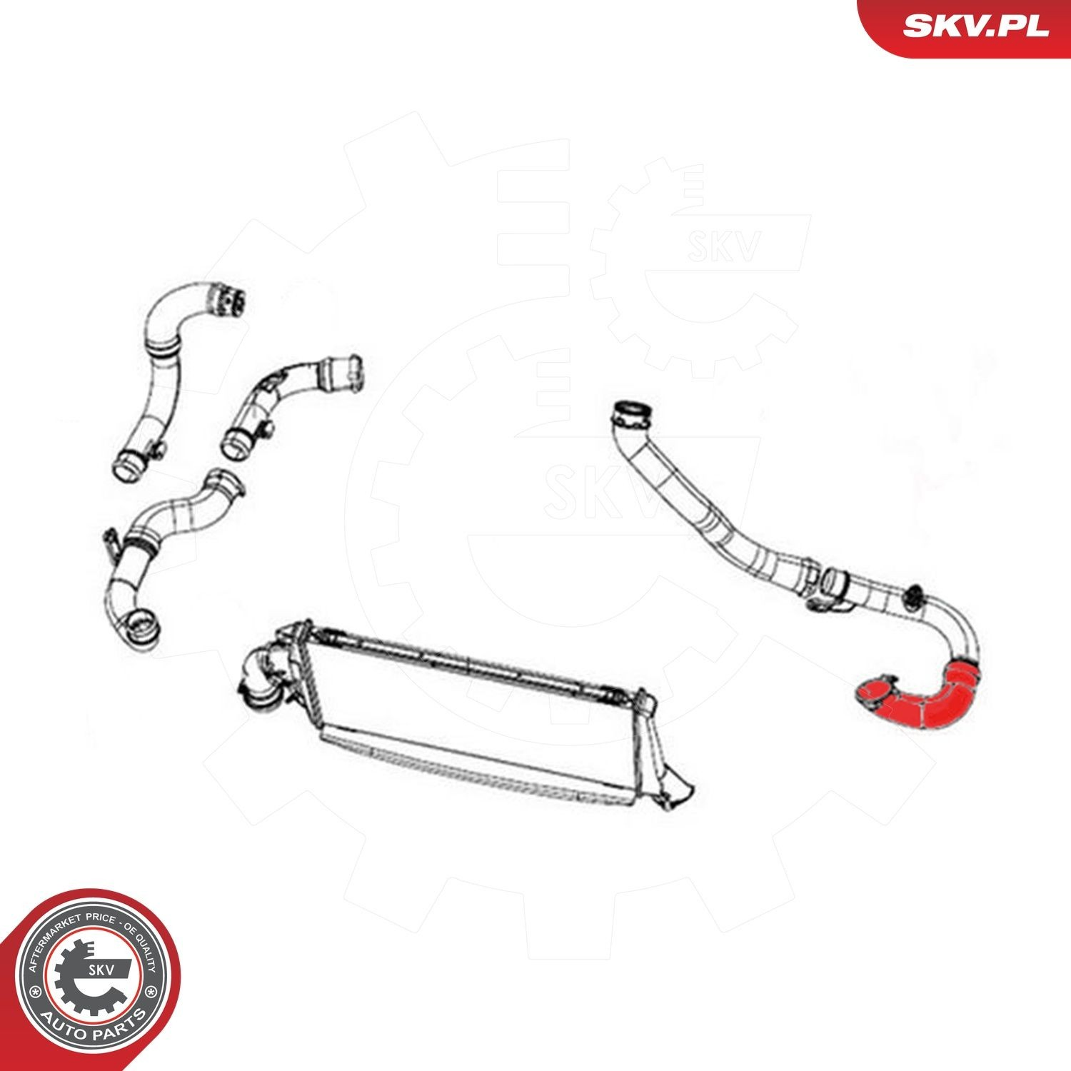 Купити K04891699AB Fiat/Alfa/Lancia Шланг/патрубок интеркуллера