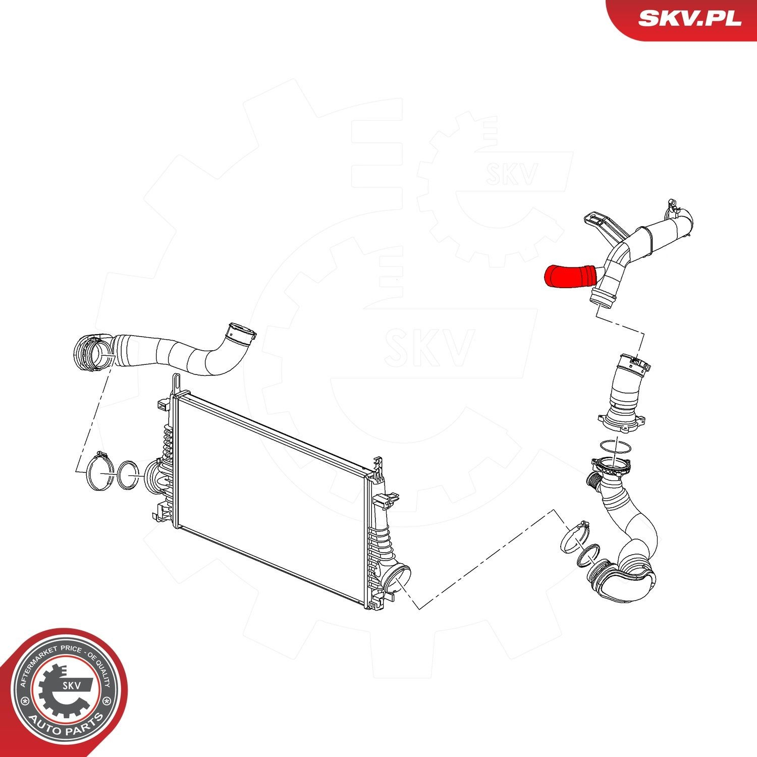 Шланг/патрубок интеркуллера 43SKV385 SKV