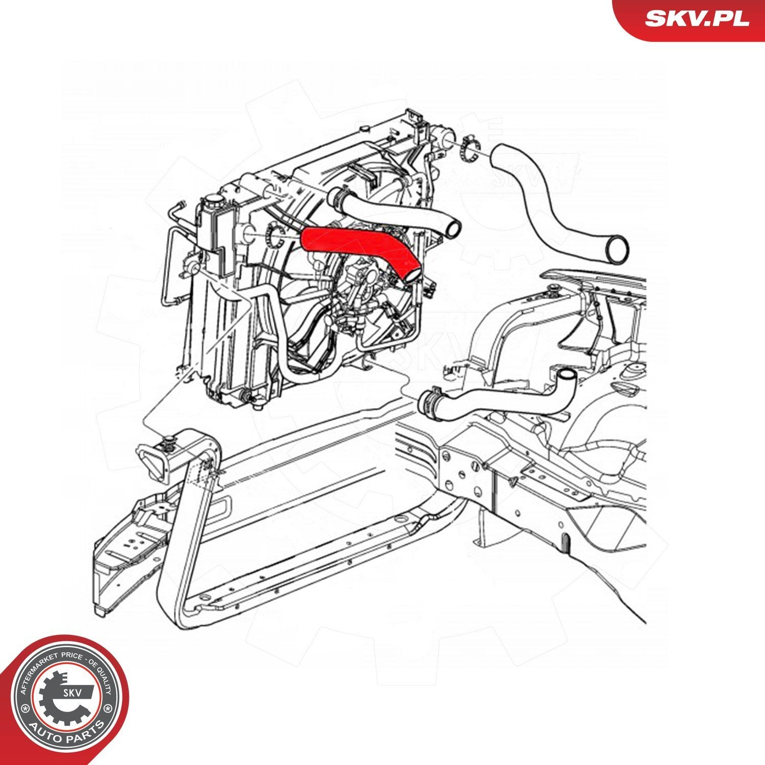 Шланг/патрубок интеркуллера Fiat/Alfa/Lancia K52079980AB ціна, від 55.39 USD