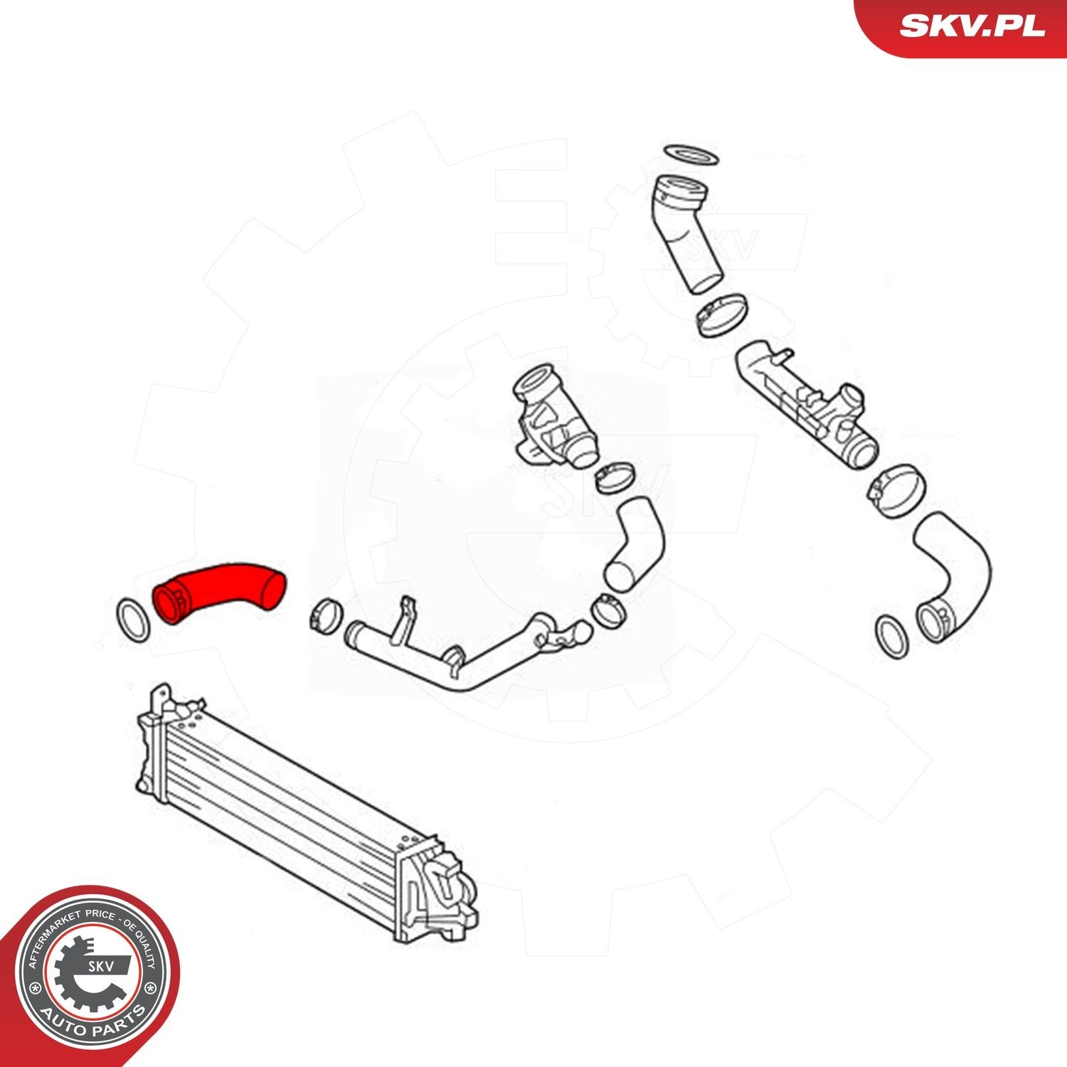 Шланг/патрубок интеркуллера 43SKV406 SKV