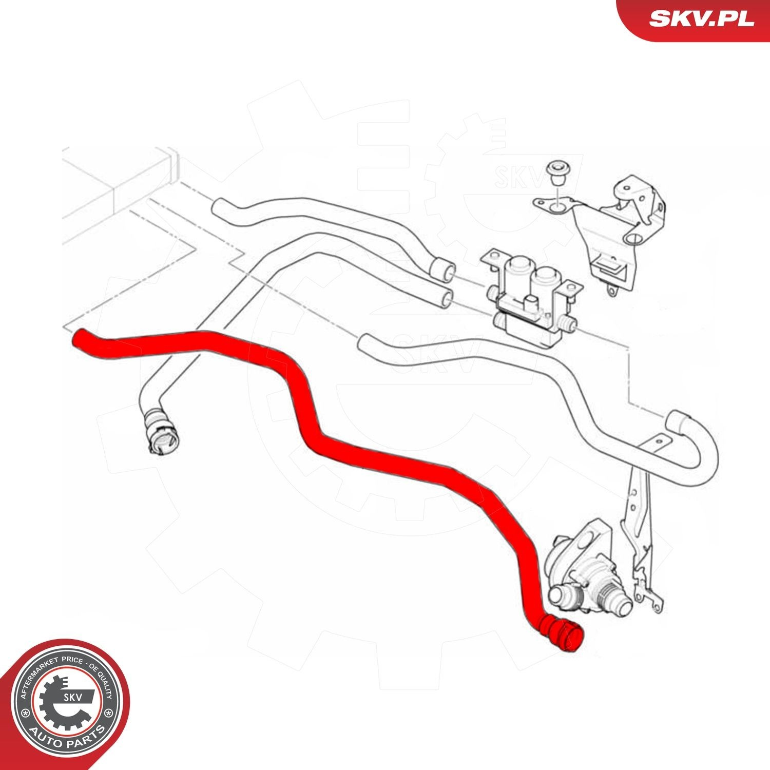Купити 43SKV637 SKV Трубопроводи і шланги системи охолодження