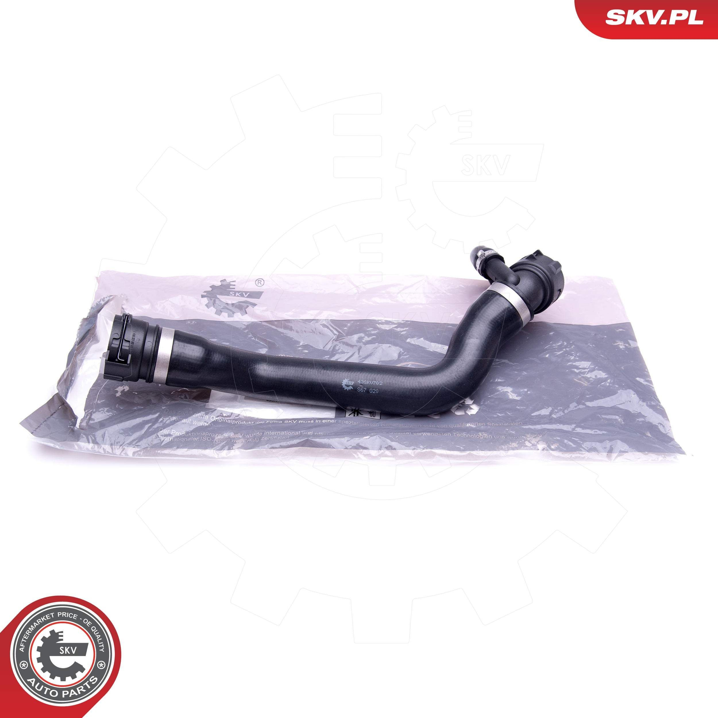 Шланг/патрубок радіатора охолодження, нижній SKV 43SKV702 ціна, від 32.57 USD