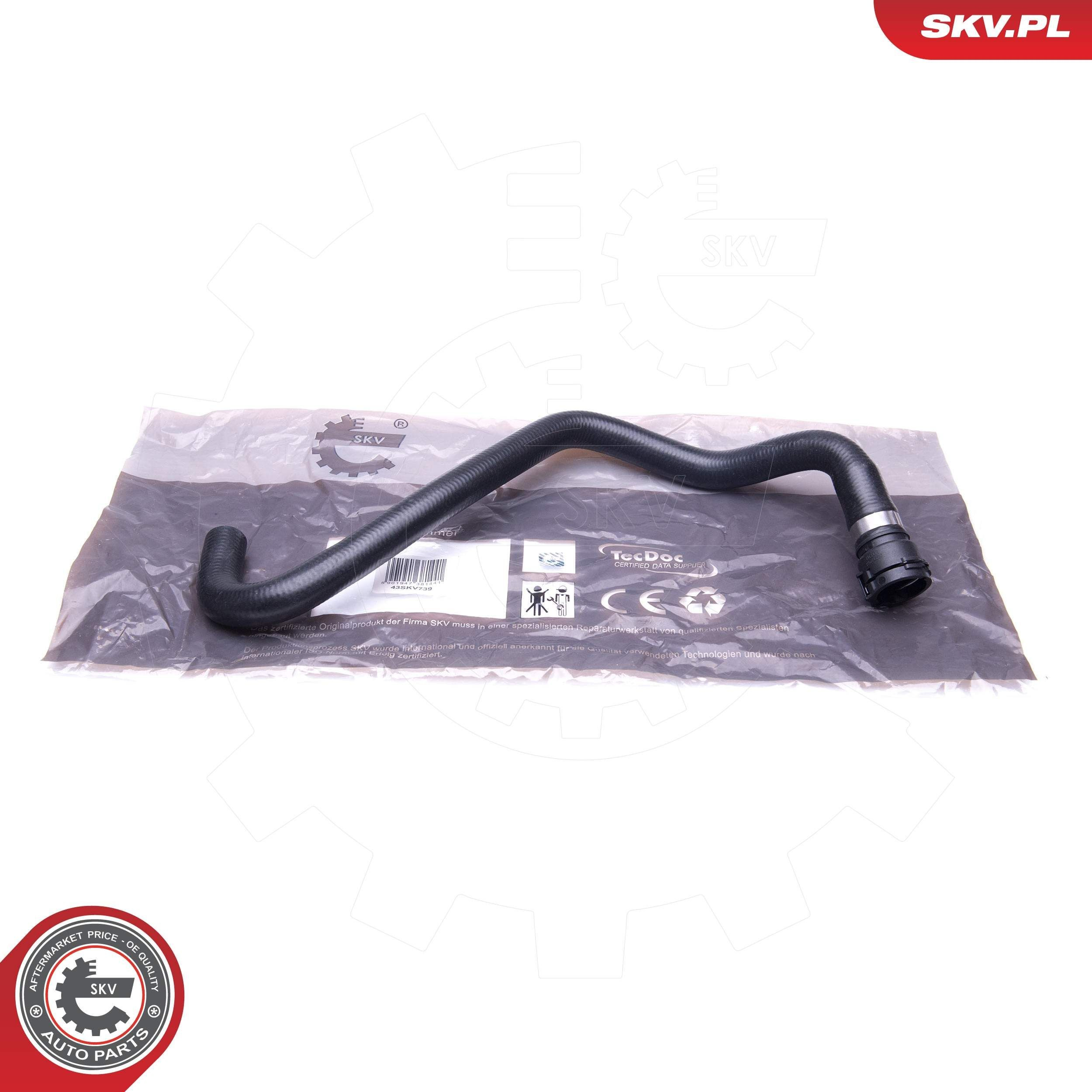 Шланг/патрубок системи охолодження SKV 43SKV739 ціна, від 14.76 USD