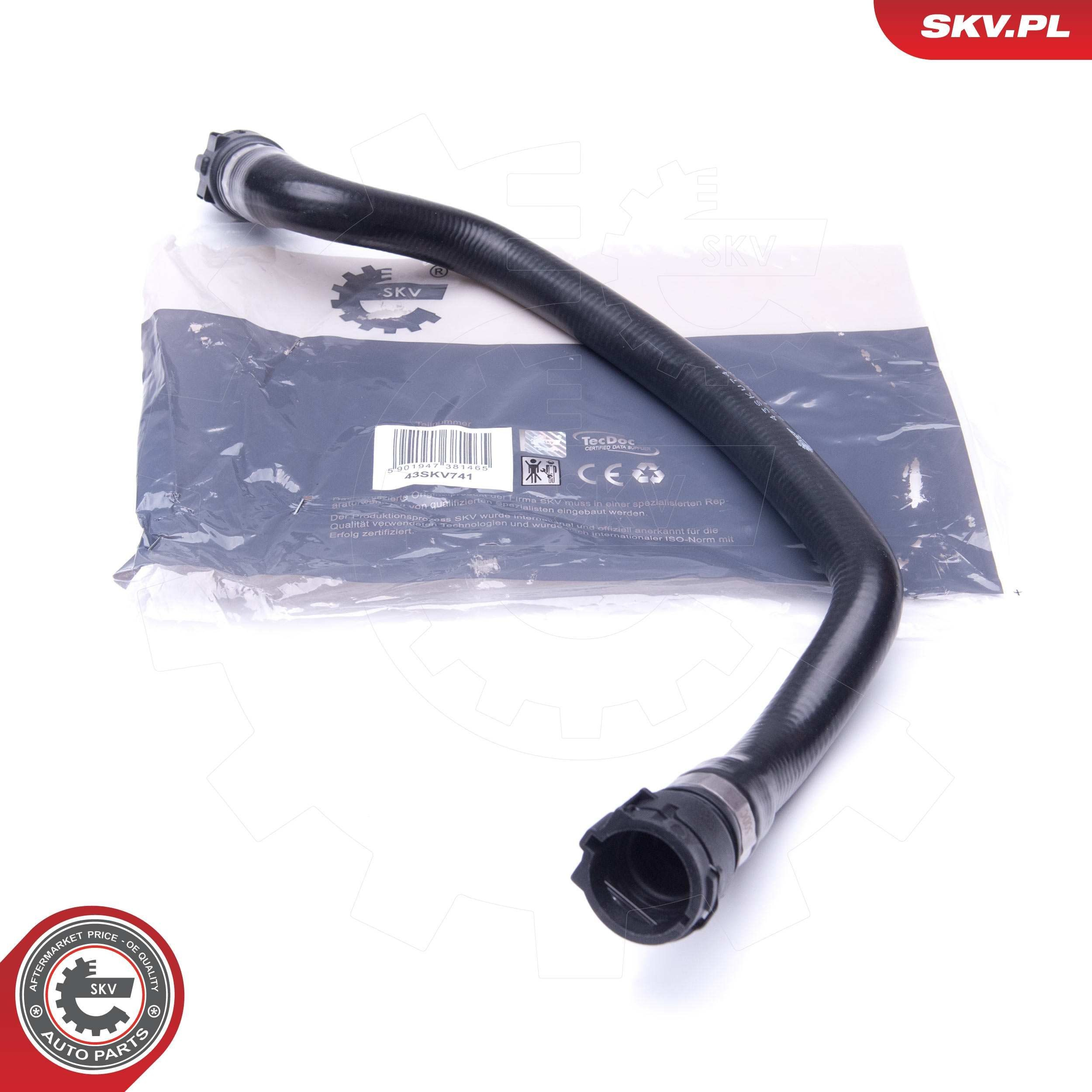 Шланг розширювального бачка, нижній SKV 43SKV741 ціна, від 20.28 USD