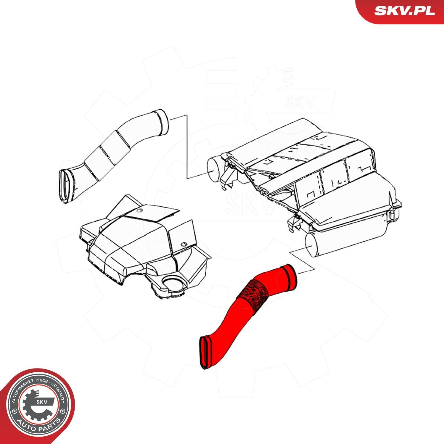 Повітрозабірник повітряного фільтра 43SKV908 SKV
