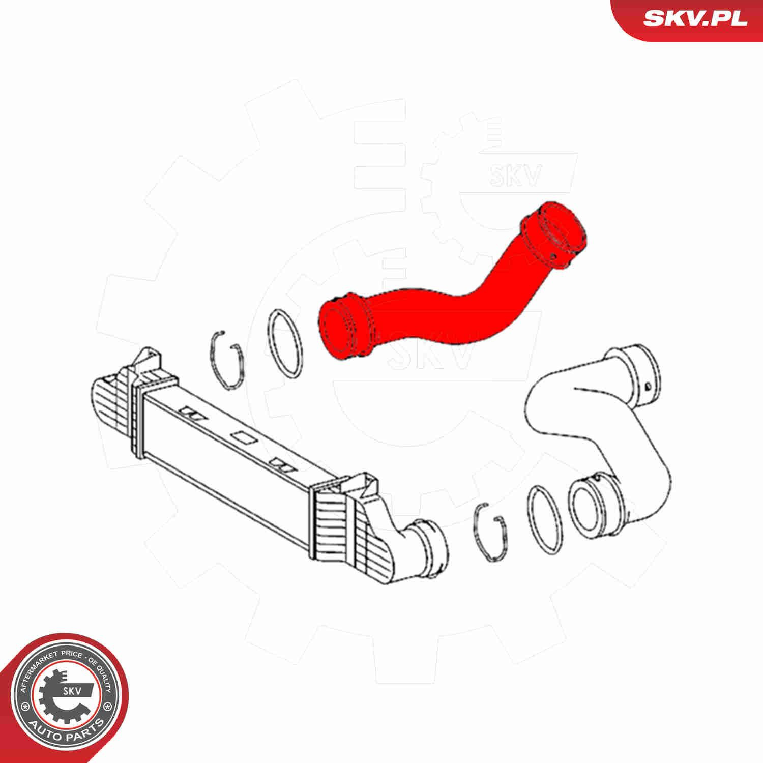 Шланг/патрубок интеркуллера SKV 54SKV063 ціна, від 29.52 USD