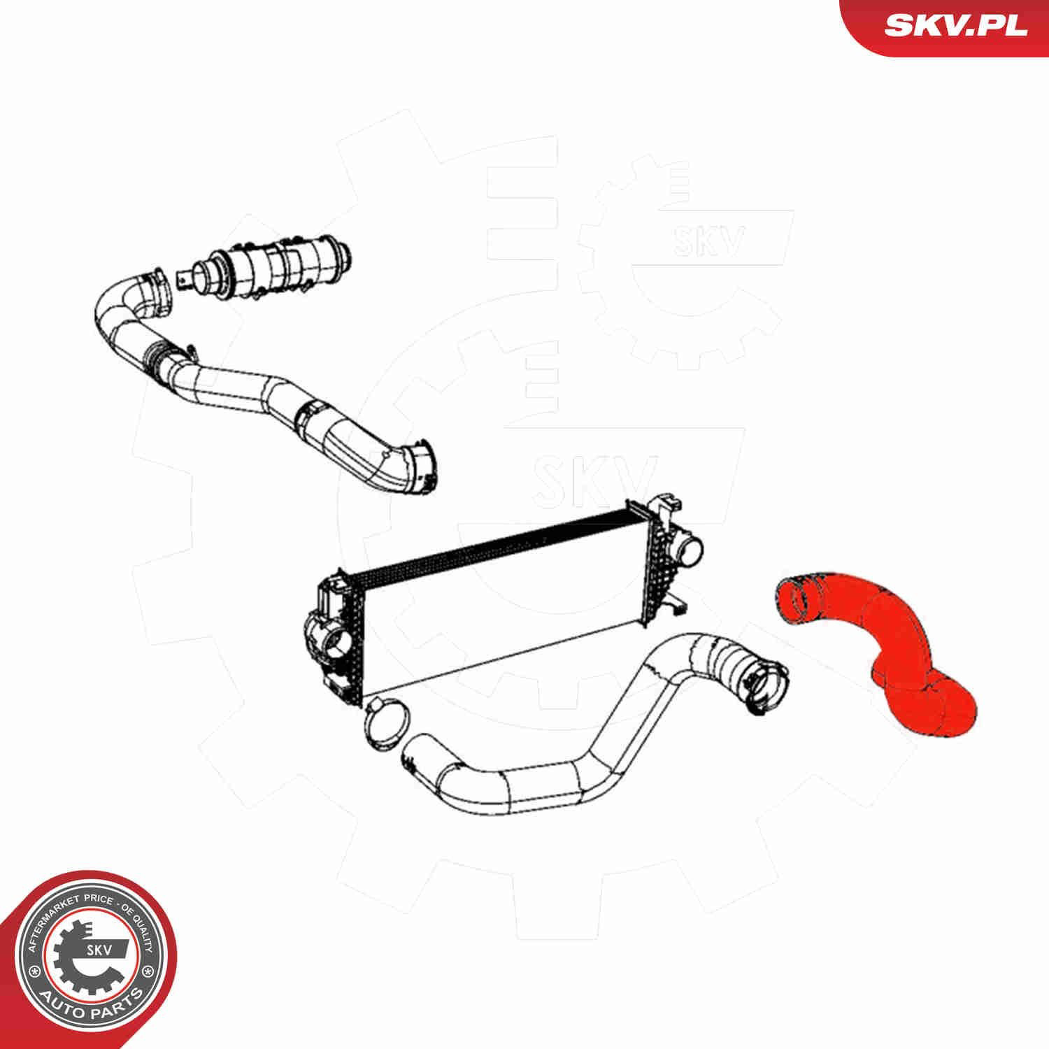 Купити K55038006AC Fiat/Alfa/Lancia Шланг/патрубок интеркуллера