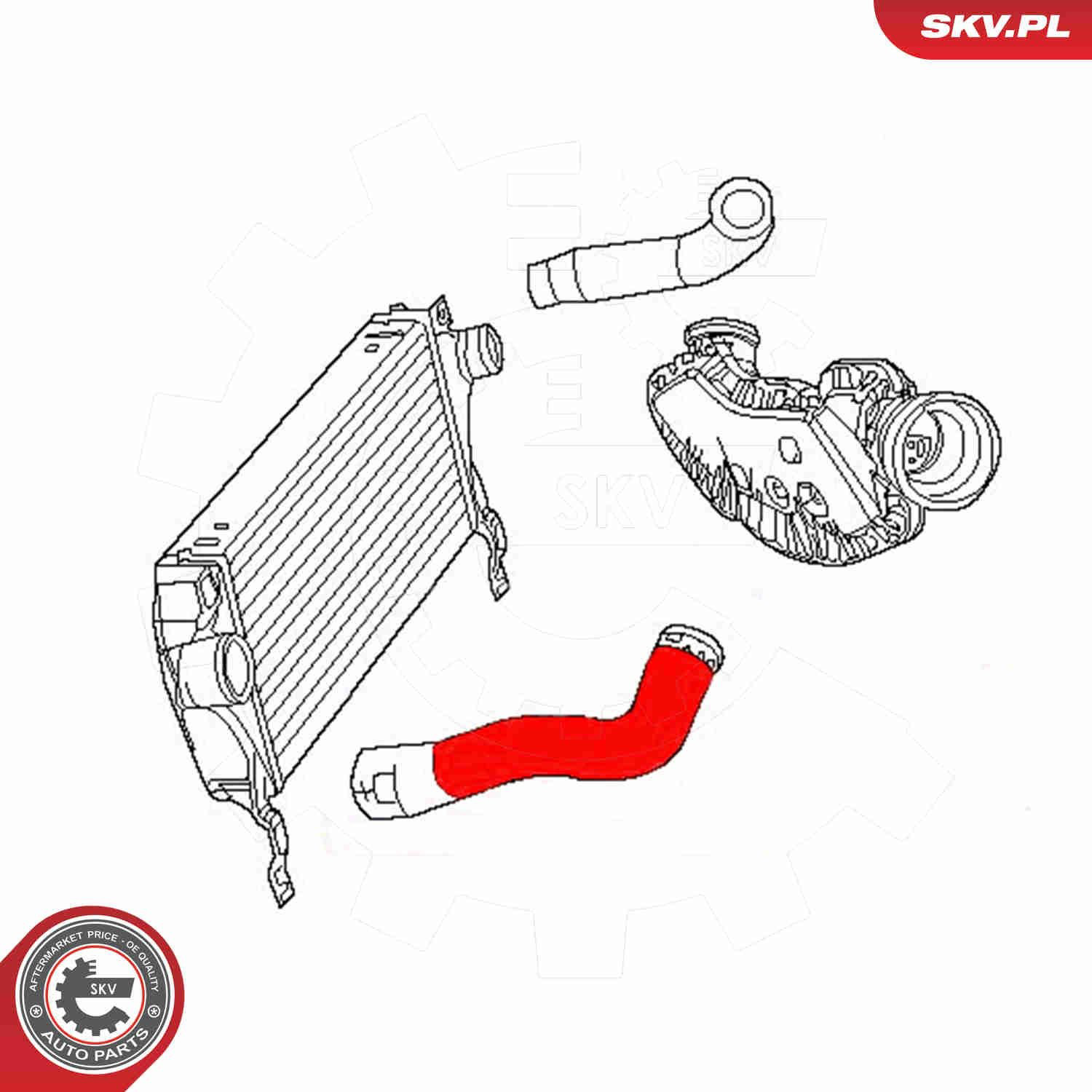 Шланг/патрубок интеркуллера K55116862AB Fiat/Alfa/Lancia
