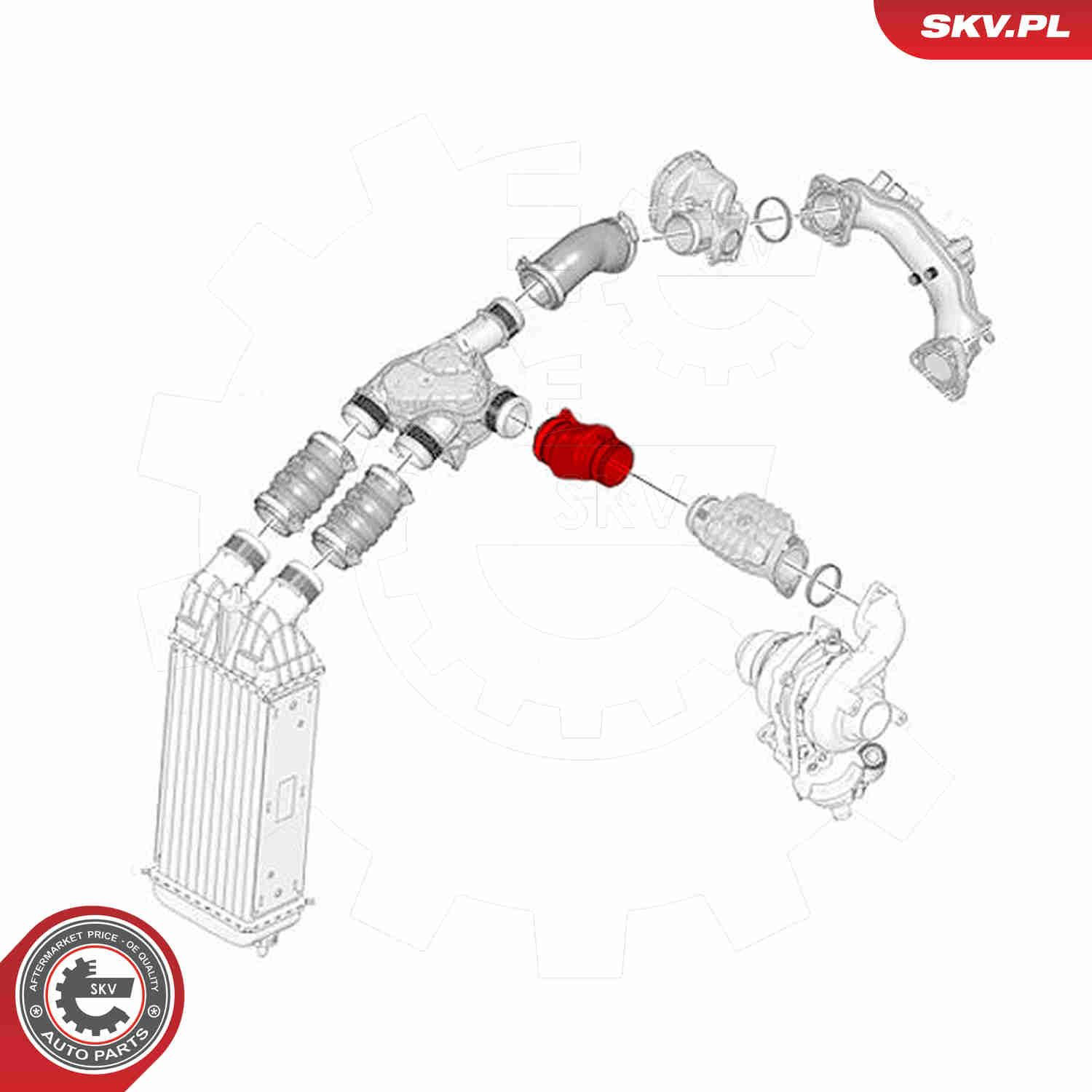Купити 54SKV139 SKV Шланг/патрубок интеркуллера