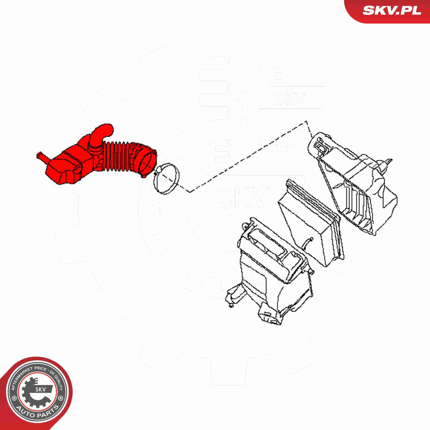 Купити 54SKV185 SKV Патрубок витратоміра повітря