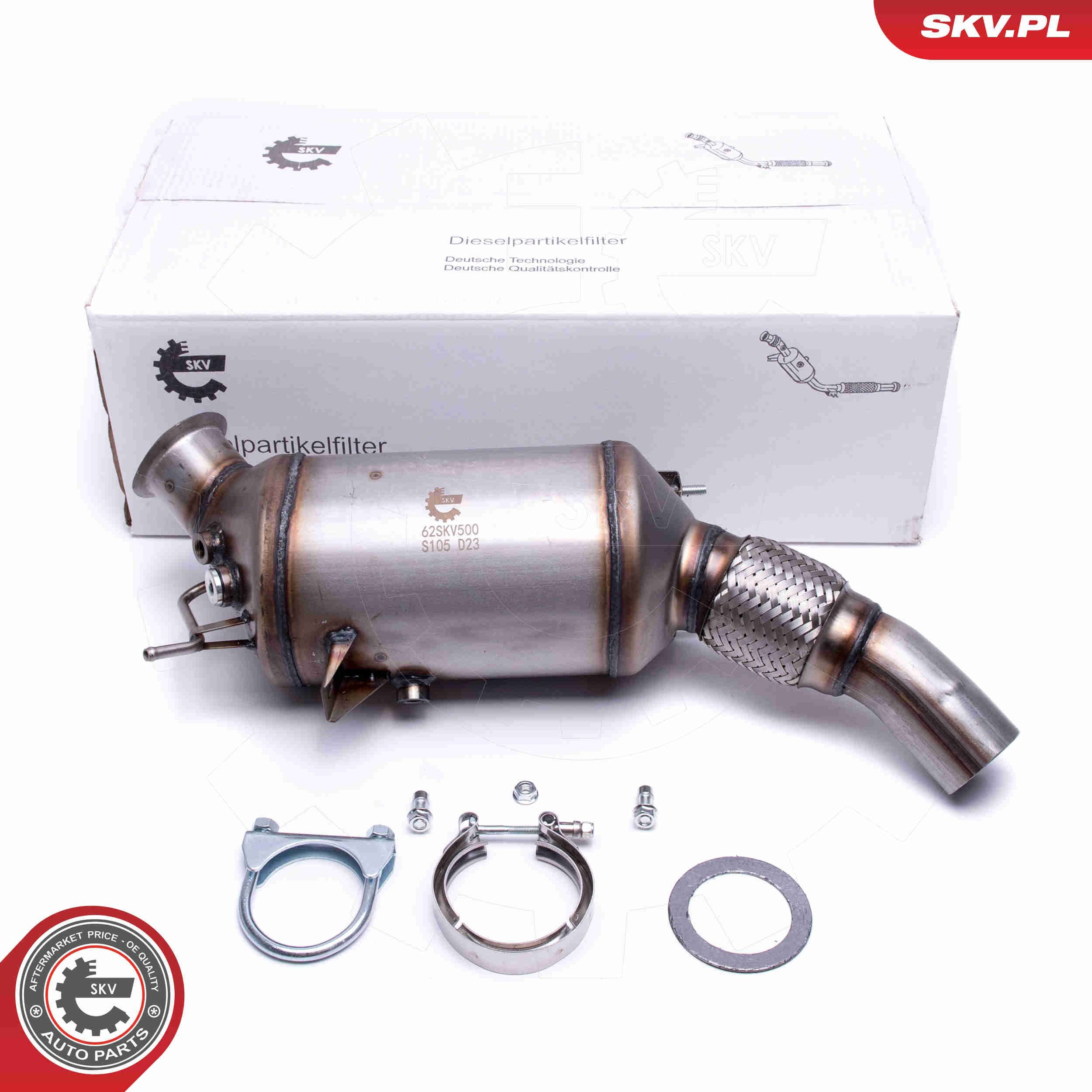 Фільтр системи відпрацьованих газів SKV 62SKV500 ціна, від 311.69 USD