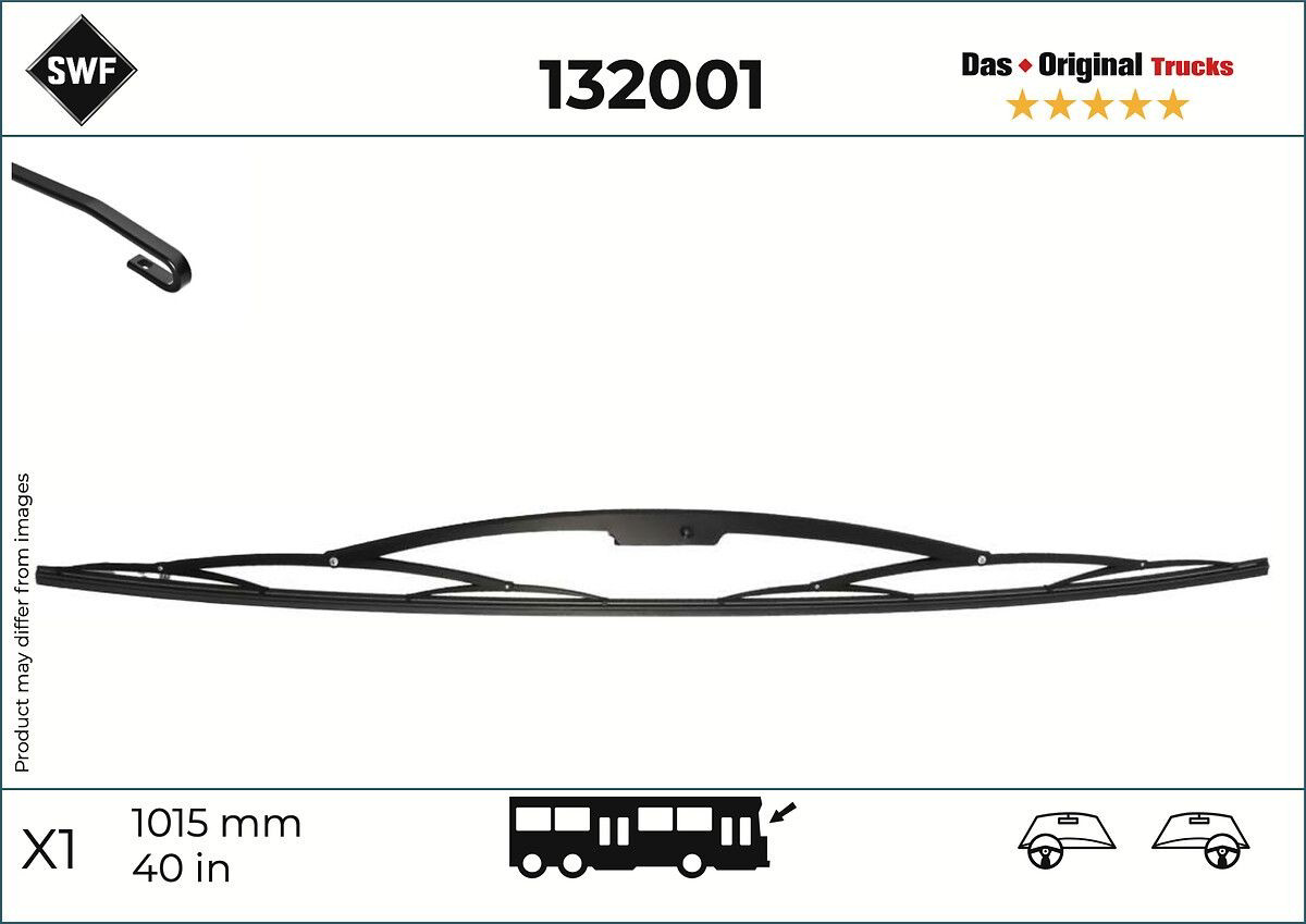 Щітка-двірник лобового скла, водійська 132001 SWF