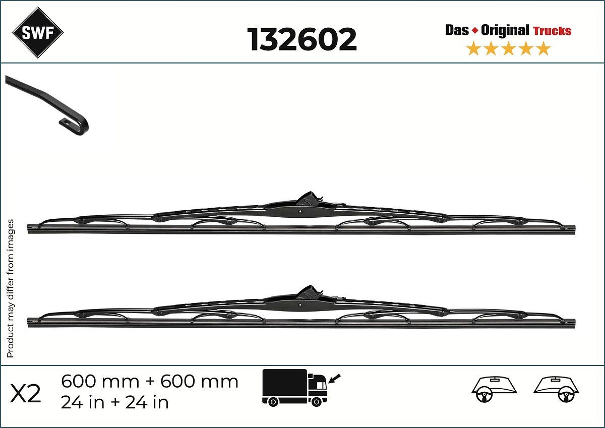 Щітка двірника ліва DAF 1408386 ціна, від 29.61 USD