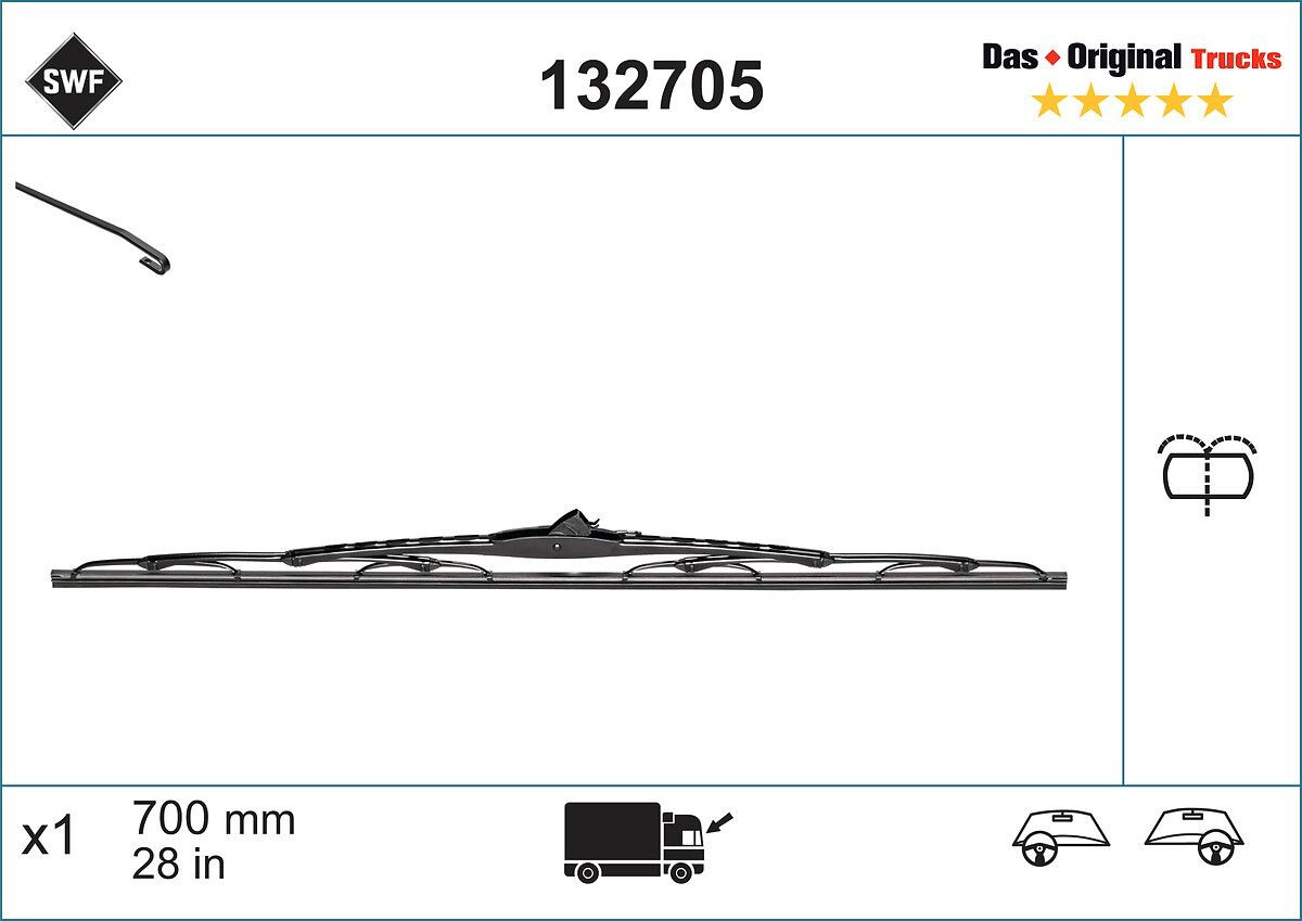A0008207345 Mercedes Щітка двірника ліва