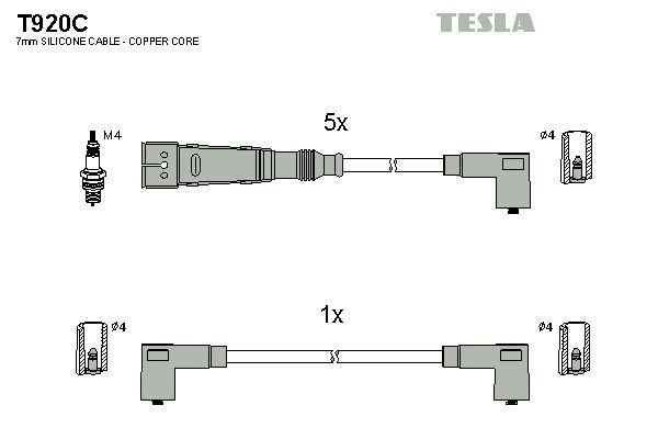 Купити Високовольтні дроти Volkswagen Transporter T4 70B, 70C, 7DB, 7DK, 70J, 70K, 7DC, 7DJ