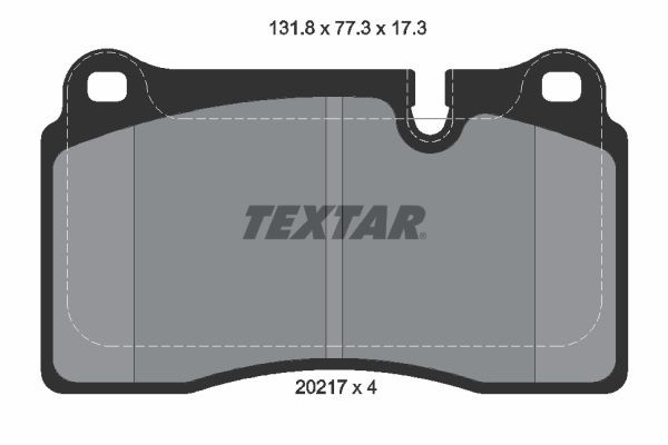 2021701 Textar Передні гальмівні колодки