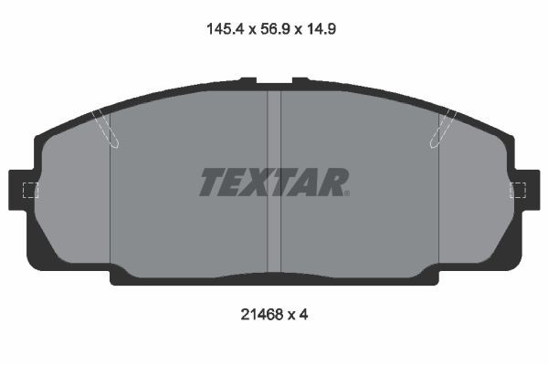 2146801 Textar Передні гальмівні колодки
