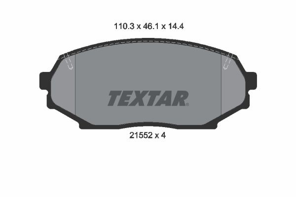 2155202 Textar Передні гальмівні колодки