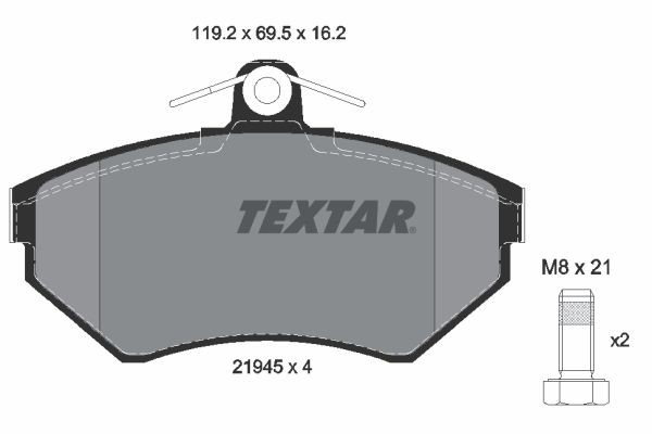 Тормозні колодки Textar 2194502