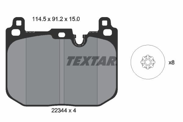 Тормозні колодки Textar 2234401
