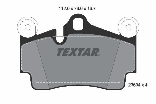 2369481 Textar Колодки гальмівні задні, дискові