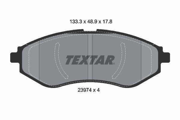 2397401 Textar Передні гальмівні колодки