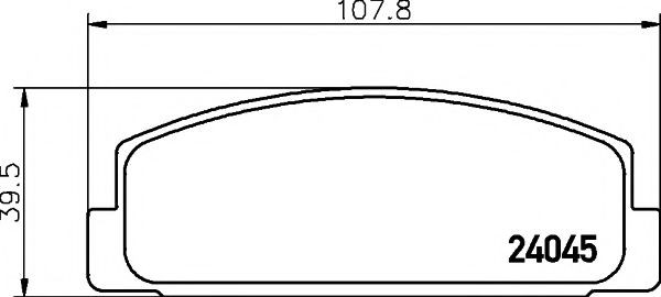 Задні гальмівні колодки Textar 2404501 ціна, від 16.08 USD