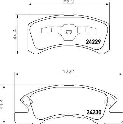 2422901 Textar Передні гальмівні колодки