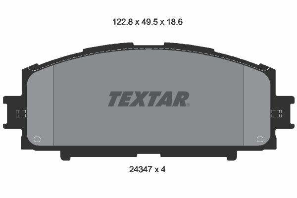 2434701 Textar Передні гальмівні колодки