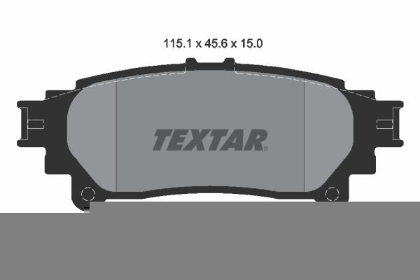 2491801 Textar Колодки гальмівні задні, дискові
