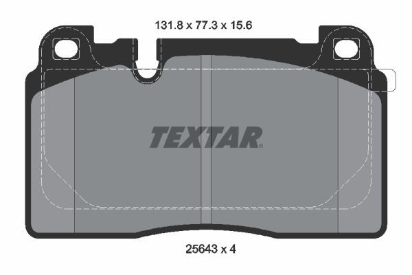 2564302 Textar Передні гальмівні колодки