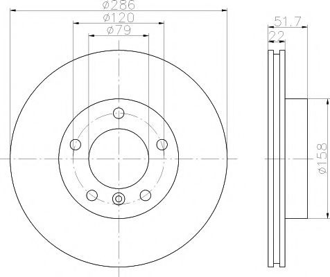 Диск переднього гальма Textar 92055605 ціна, від 37.47 USD