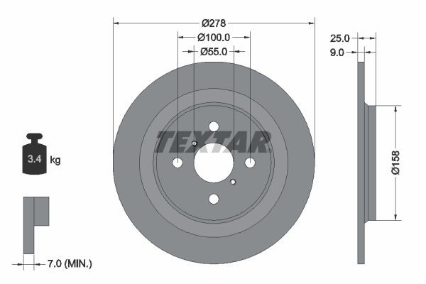 Купити Гальмівні диски Toyota Yaris  SP90